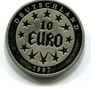 1997 Germany Europa 10 Euro Medal (b735-7)